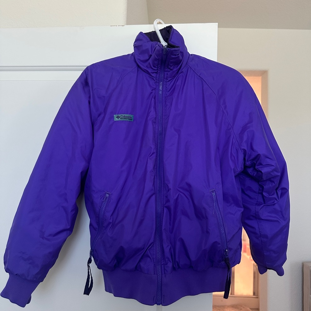 Vintage Columbia Purple Jacket Reversible